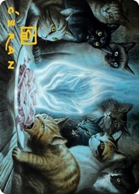 Can't Stay Away Art Card (Gold-Stamped Signature), Art Series: Innistrad: Midnight Hunt
