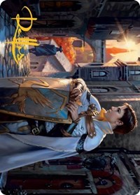 Dennick, Pious Apprentice Art Card (Gold-Stamped Signature), Art Series: Innistrad: Midnight Hunt