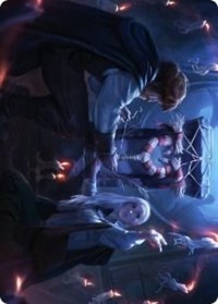 Faithful Mending Art Card, Art Series: Innistrad: Midnight Hunt
