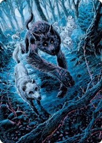 Untamed Pup Art Card, Art Series: Innistrad: Midnight Hunt