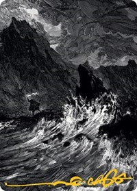 Island Art Card (Gold-Stamped Signature), Art Series: Innistrad: Midnight Hunt