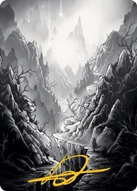 Mountain Art Card (Gold-Stamped Signature), Art Series: Innistrad: Midnight Hunt