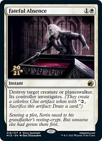 Fateful Absence, Prerelease Cards