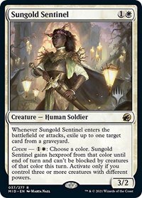 Sungold Sentinel, Promo Pack: Innistrad: Midnight Hunt