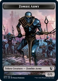 Zombie Army // Zombie (005) Double-Sided Token, Commander: Innistrad: Midnight Hunt