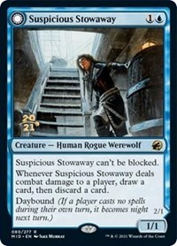 Suspicious Stowaway, Prerelease Cards