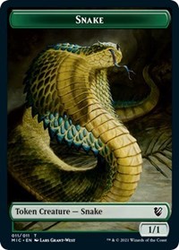 Snake // Spirit Double-Sided Token, Commander: Innistrad: Midnight Hunt
