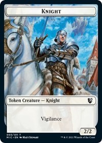 Knight // Wolf Double-Sided Token, Commander: Innistrad: Midnight Hunt