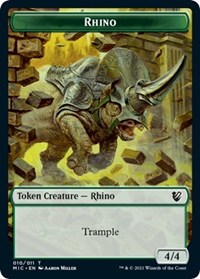 Rhino // Wolf Double-Sided Token, Commander: Innistrad: Midnight Hunt