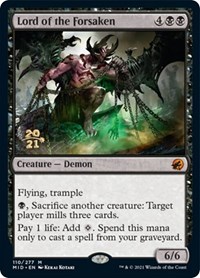 Lord of the Forsaken, Prerelease Cards