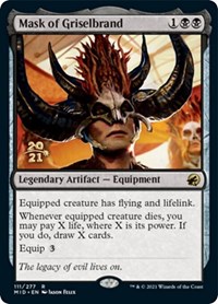 Mask of Griselbrand, Prerelease Cards