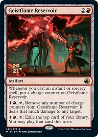 Geistflame Reservoir, Prerelease Cards