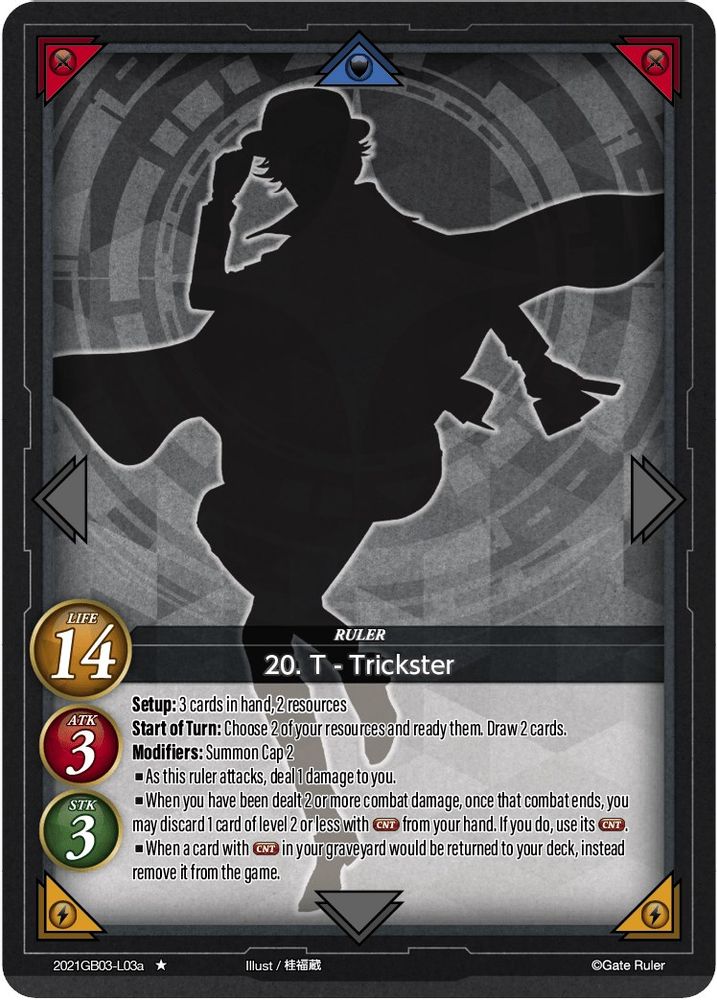 20. T - Trickster (A), Standard, front
