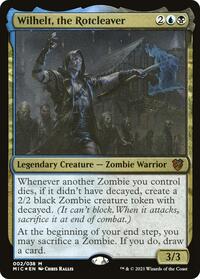 Wilhelt, the Rotcleaver (Display Commander) - Thick Stock, Commander: Innistrad: Midnight Hunt