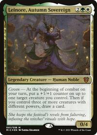 Leinore, Autumn Sovereign (Display Commander) - Thick Stock, Commander: Innistrad: Midnight Hunt