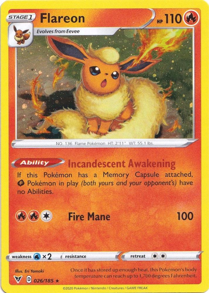Flareon - 026/185 (Cosmos Holo)