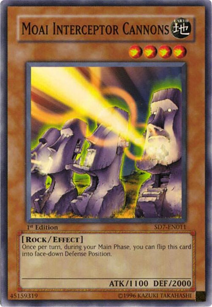 Moai Interceptor Cannons, 1st-edition, front