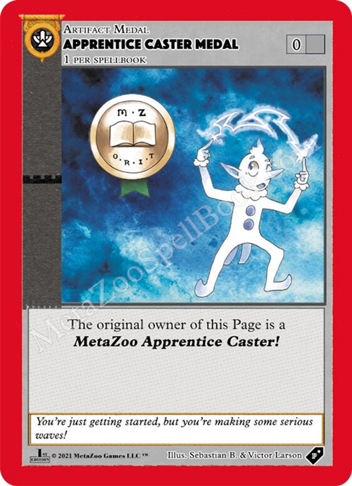 Apprentice Caster Medal, Holo, front