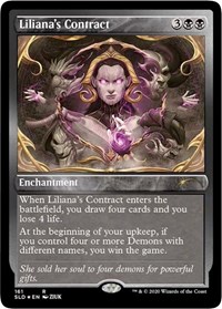 Liliana's Contract (161) (Foil Etched), Secret Lair Drop Series