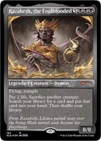 Razaketh, the Foulblooded (Foil Etched), Secret Lair Drop Series