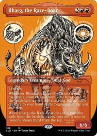 Ilharg, the Raze-Boar (Foil Etched), Secret Lair Drop Series