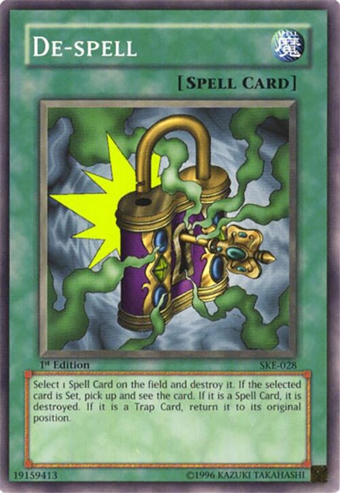 De-Spell, 1st-edition, front