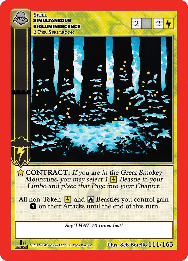 Simultaneous Bioluminescence, Standard, front