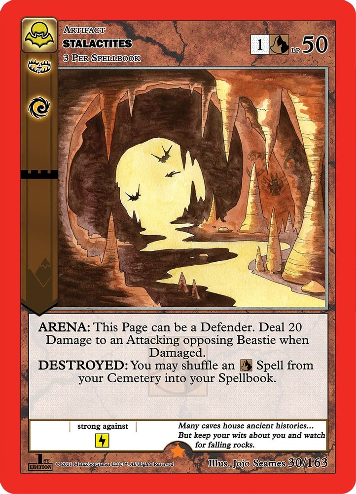 Stalactites, Standard, front