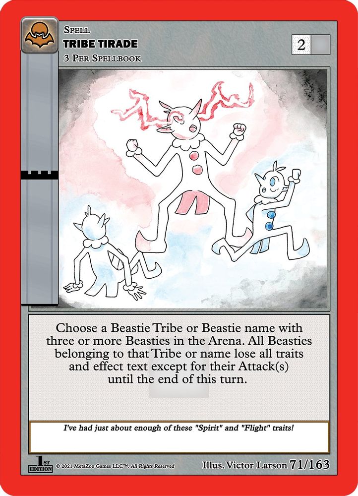Tribe Tirade, Standard, front