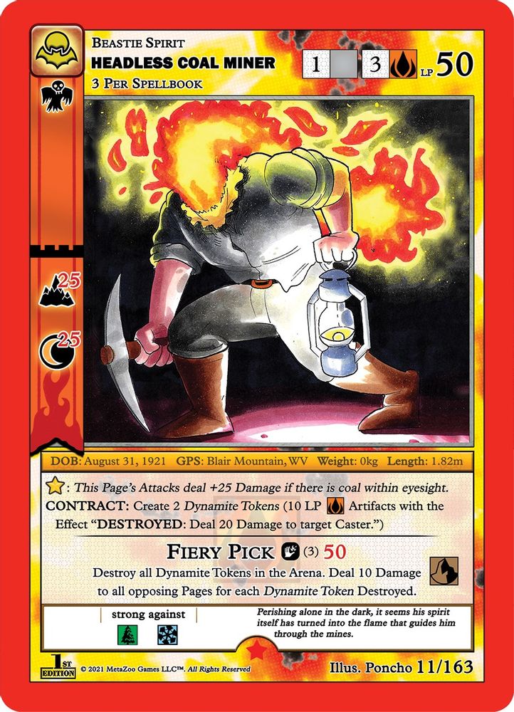 Headless Coal Miner, Standard, front