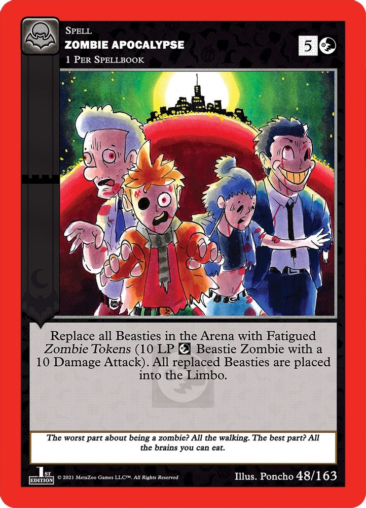 Zombie Apocalypse, Standard, front