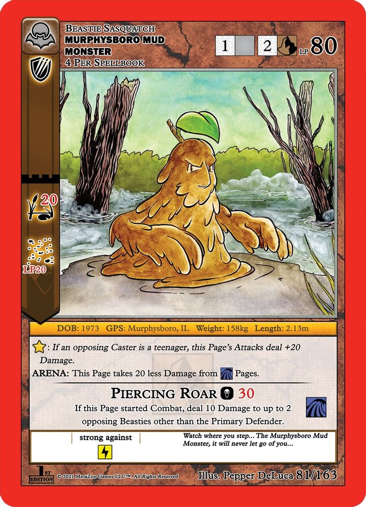 Murphysboro Mud Monster, Reverse-holo, front