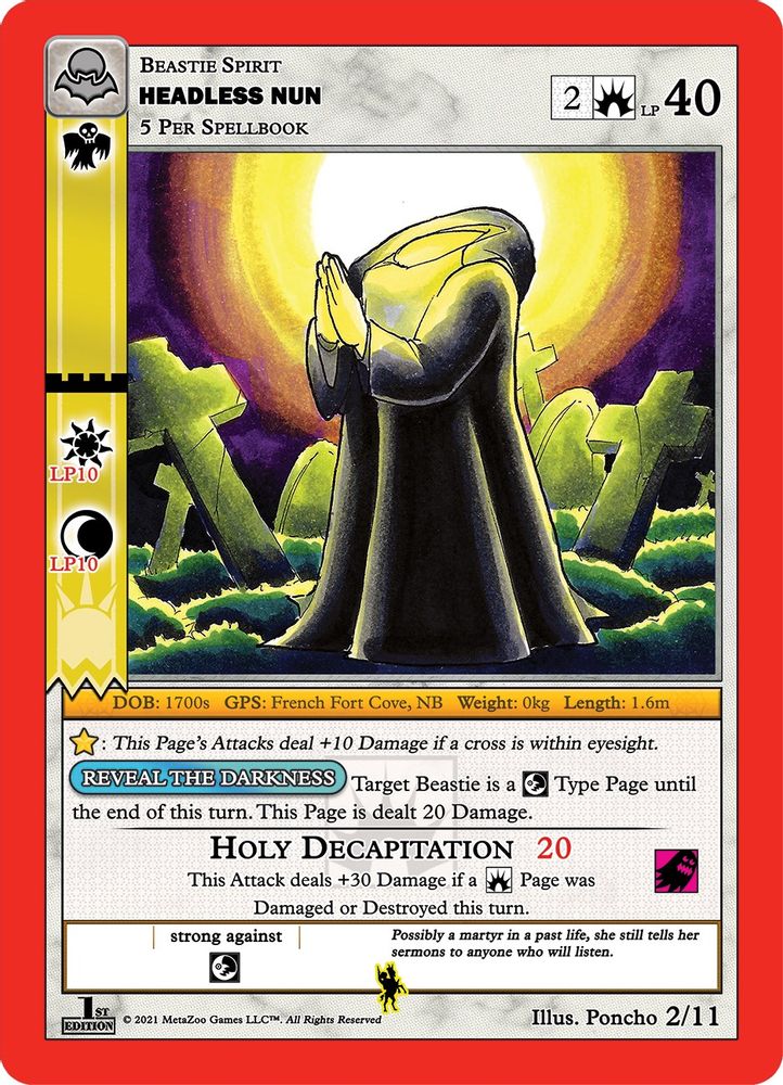 Headless Nun, Standard, front