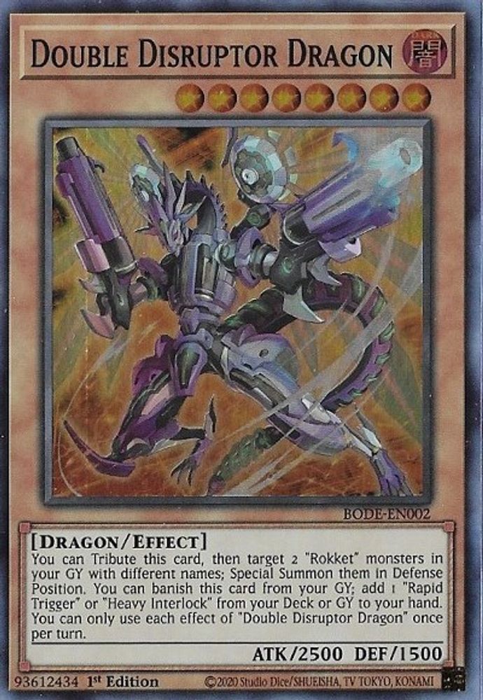 Double Disruptor Dragon, 1st-edition, front
