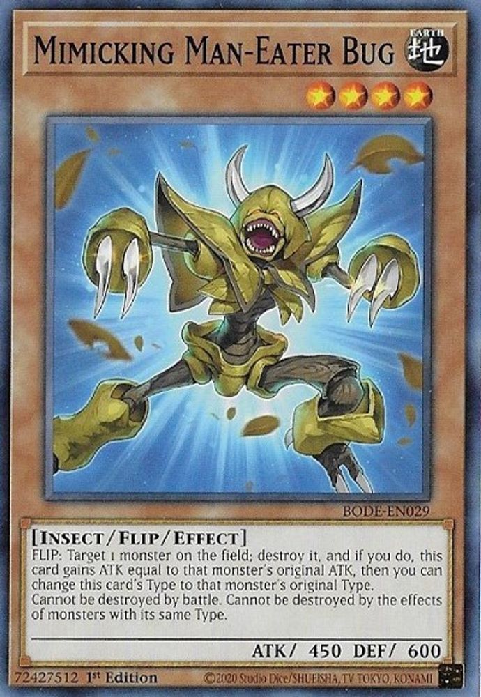 Mimicking Man-Eater Bug, 1st-edition, front