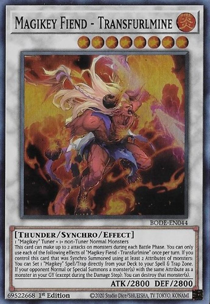 Magikey Fiend - Transfurlmine, 1st-edition, front