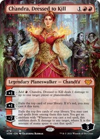 Chandra, Dressed to Kill (Borderless), Innistrad: Crimson Vow
