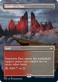 Sundown Pass (Borderless), Innistrad: Crimson Vow
