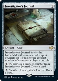 Investigator's Journal, Innistrad: Crimson Vow