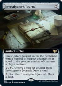 Investigator's Journal (Extended Art), Innistrad: Crimson Vow