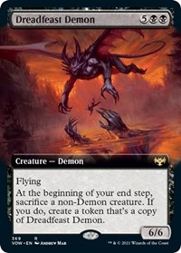 Dreadfeast Demon (Extended Art), Innistrad: Crimson Vow