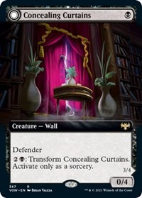 Concealing Curtains (Extended Art), Innistrad: Crimson Vow