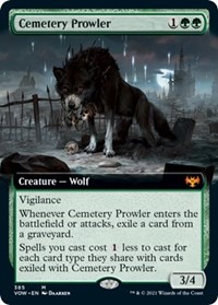 Cemetery Prowler (Extended Art), Innistrad: Crimson Vow