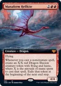 Manaform Hellkite (Extended Art), Innistrad: Crimson Vow
