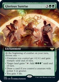 Glorious Sunrise (Extended Art), Innistrad: Crimson Vow