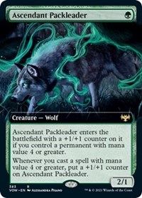 Ascendant Packleader (Extended Art), Innistrad: Crimson Vow
