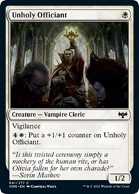 Unholy Officiant, Innistrad: Crimson Vow