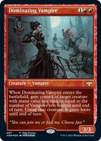 Dominating Vampire, Play Promos