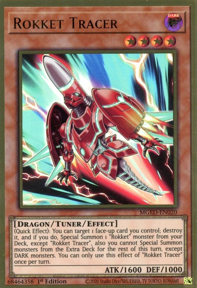 Rokket Tracer, 1st-edition, front