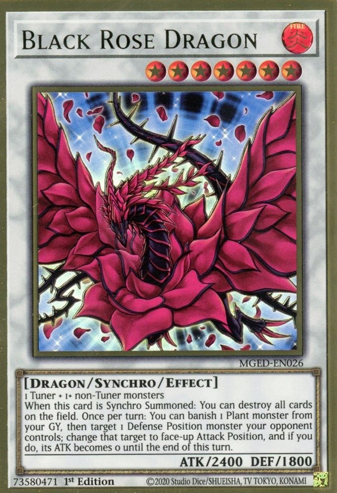 Black Rose Dragon, 1st-edition, front